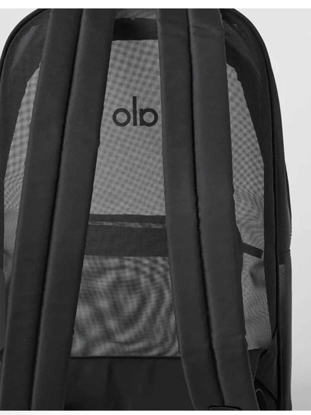 ALO Yoga charcoal mesh backpack